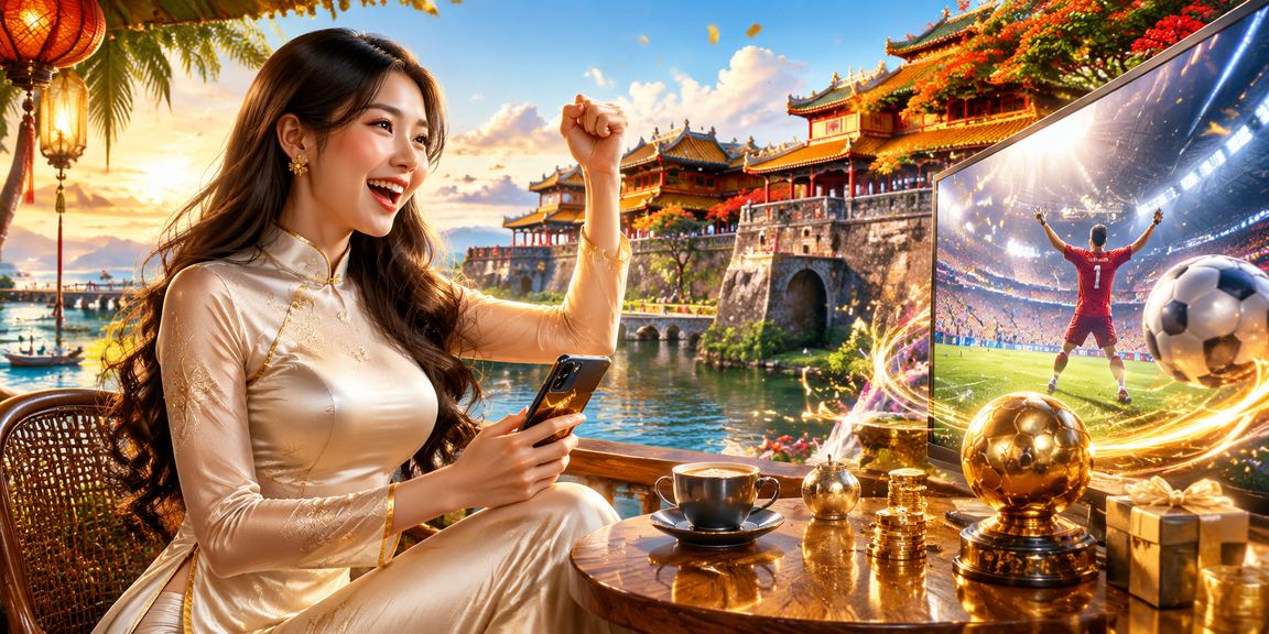 Người xem theo dõi sự kiện thể thao và cá cược tại Huế với trang phục áo dài truyền thống